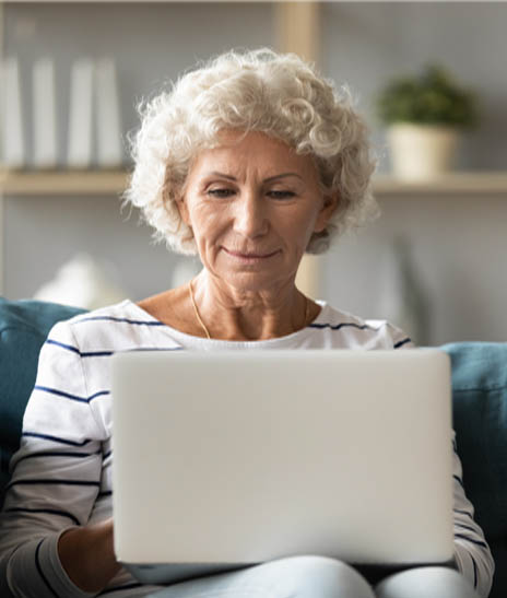 Woman on Computer